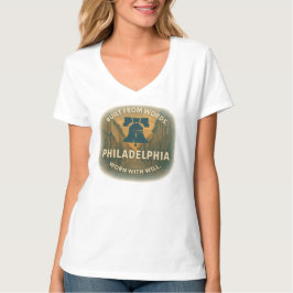 Camiseta Tee básico de cuello V | Philly Power