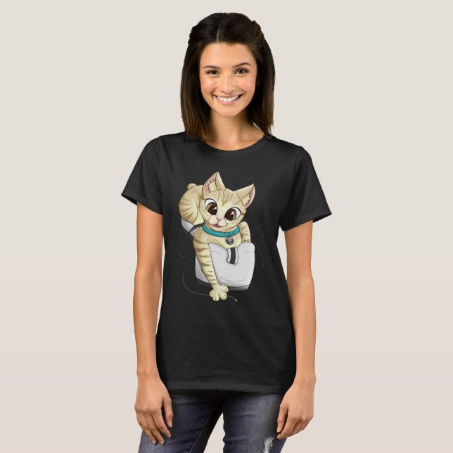 Camiseta Tee básico de las mujeres turq (Anverso completo)