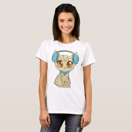 Camiseta Tee básico de las mujeres turq