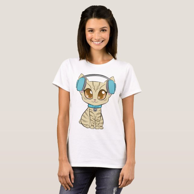 Camiseta Tee básico de las mujeres turq (Anverso completo)