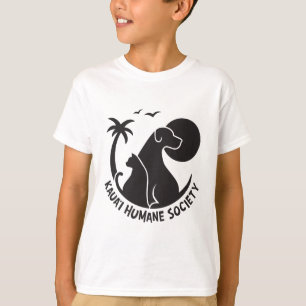 Camiseta Tee básico del niño con logotipo KHS en negro