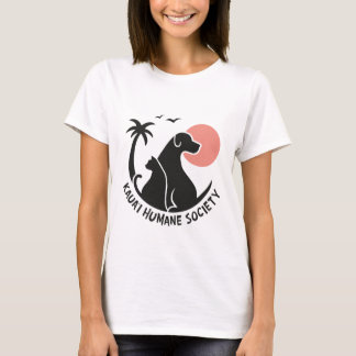Camiseta Tee básico femenino con logotipo KHS en color