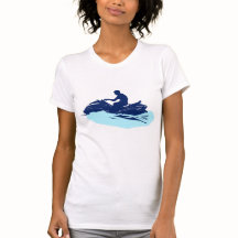 Tee blanco para mujeres | Ski Jet | Beach Vibe
