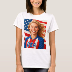 Camiseta Tee chica americano