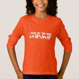 Camiseta Tee chica del Año Chino del personalizado Perro 20