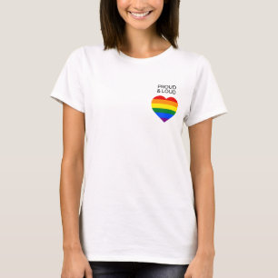 Camiseta Tee clásico del orgullo arcoiris