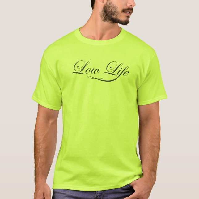 Camiseta Tee con arte de baja vida (Anverso)