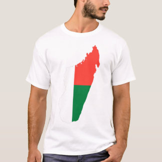 Camiseta Tee con bandera masculina de Madagascar