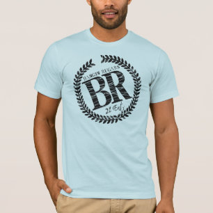 Camiseta Tee con el logotipo "BR" nuevo (azul polvo)