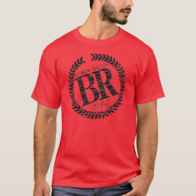 Camiseta Tee con logotipo "BR" nuevo (rojo) (Anverso)