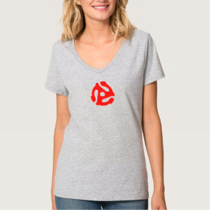 Camiseta Tee convertidor de registros a 45 RPM para mujeres