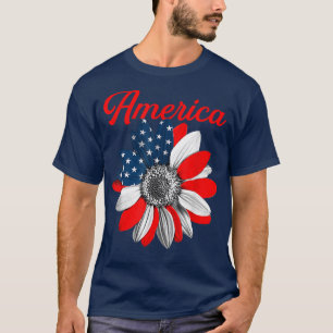 Camiseta Tee cristiano bendecido por el girasol americano 