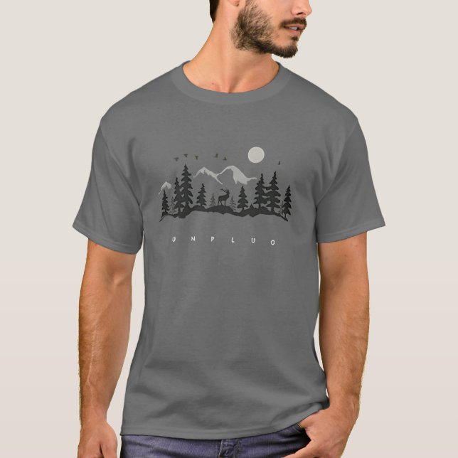 Camiseta Tee cruzado de manga corta para hombres (Anverso)