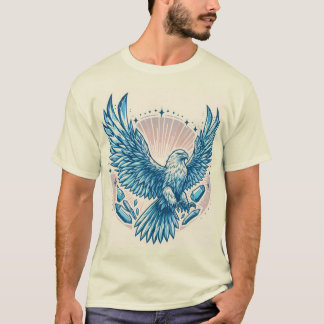 Camiseta Tee de águila de transformación de cristal