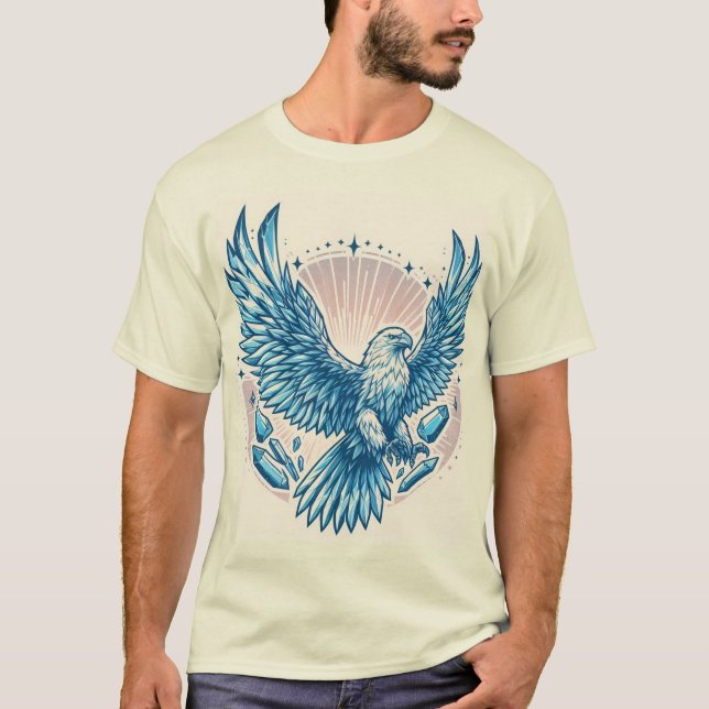 Camiseta Tee de águila de transformación de cristal (Anverso)