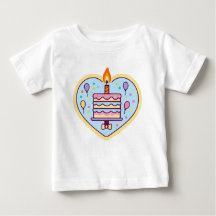 Camiseta - Tee de algodón suave con cumpleaños úni