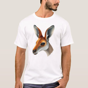 Camiseta Tee de arte canguro flotante