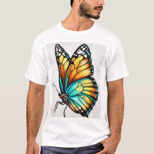 Camiseta "Tee de arte de mariposa vibrante - Abraza el colo