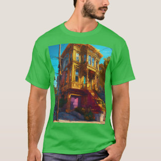 Camiseta Tee de arte Dreamscape Fire & Ice Line de San Fran