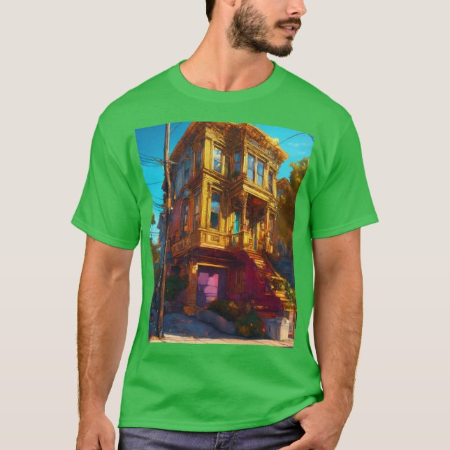 Camiseta Tee de arte Dreamscape Fire & Ice Line de San Fran (Anverso)