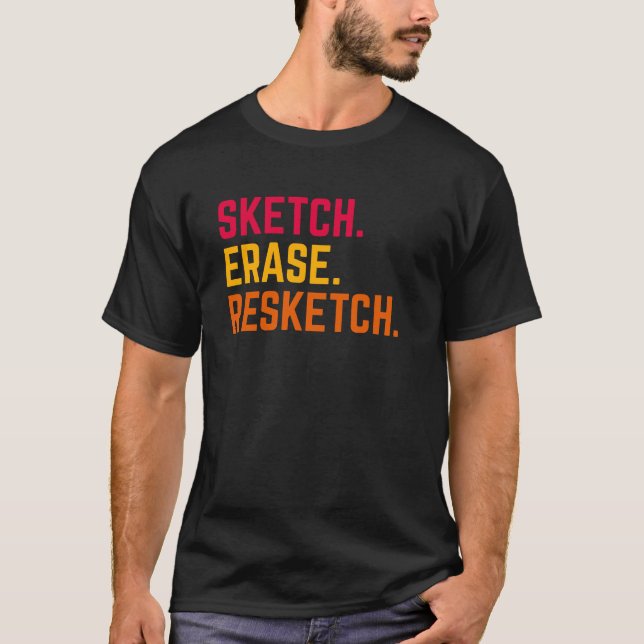 Camiseta Tee de artista de dibujo y Ilustracion (Anverso)