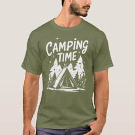 Camiseta Tee de aventura de tiempo de acampada