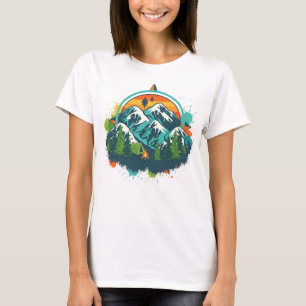 Camiseta Tee de aventuras de brújula retro para amantes de 