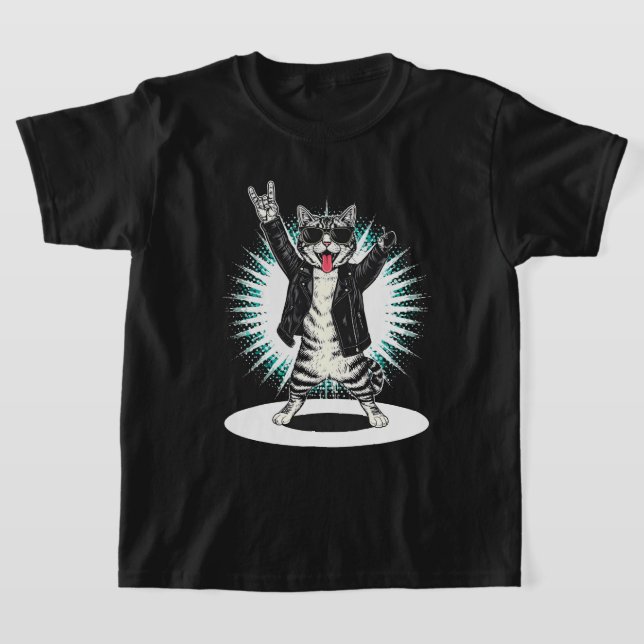Camiseta Tee de bailarina de rock de Guay Cat | Gracioso re (Distribución)