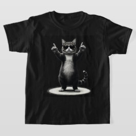 Camiseta Tee de bailarina de rock de Guay Cat | Gracioso re