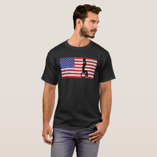 Camiseta Tee de baloncesto en silla de ruedas de Estados Un