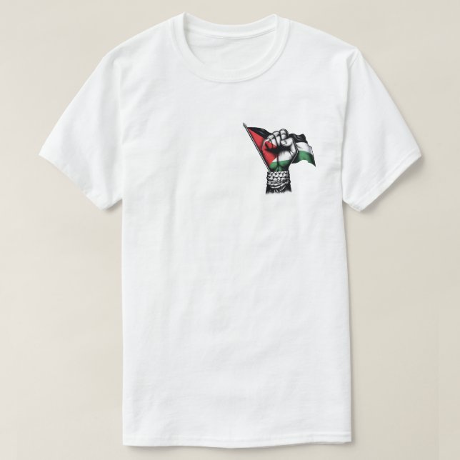 Camiseta Tee de bandera de primer plano de la solidaridad c (Diseño del anverso)