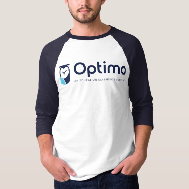 Camiseta Tee de béisbol para hombres Optima Ed (Anverso)