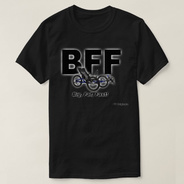 Camiseta Tee de BFF de Trike Recumbent (Diseño del anverso)