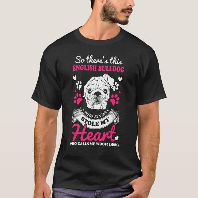 Camiseta Tee de Bulldog inglés (Anverso)