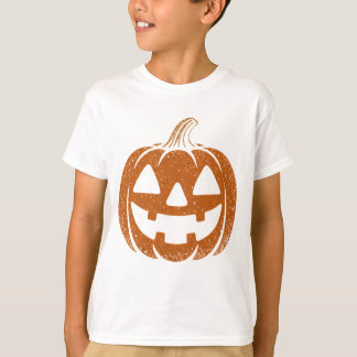 Camiseta Tee de cara de calabaza retro - Vibes de Halloween