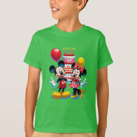 Tee de celebración de cumpleaños de Mickey y Minni