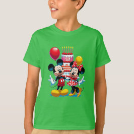 Camiseta Tee de celebración de cumpleaños de Mickey y Minni