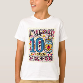 Camiseta Tee de celebración del 100° Día - Hito de la escue