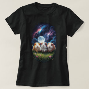 Camiseta Tee de cerdo guineano de tres cutas