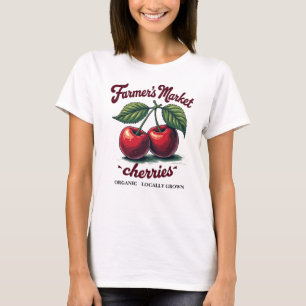 Camiseta Tee de cerezas orgánicas - de producción local y d