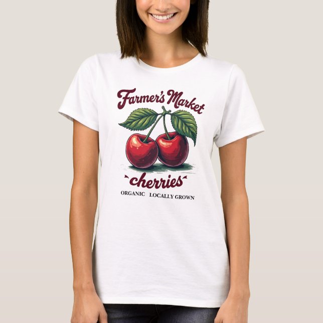 Camiseta Tee de cerezas orgánicas - de producción local y d (Anverso)