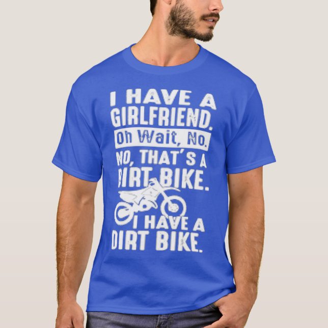 Camiseta Tee de ciclismo sucio Tengo una novia sólo (Anverso)