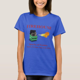 Camiseta Tee de color del basurero femenino