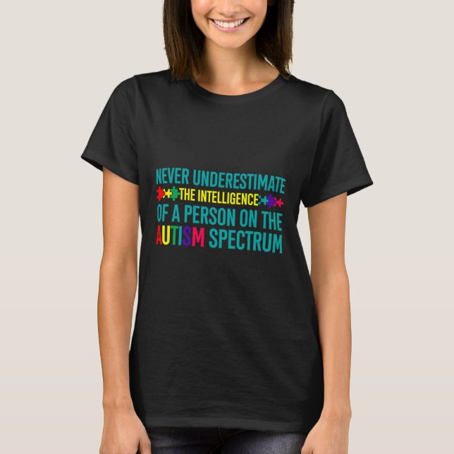 Camiseta Tee De Concienciación Sobre El Autismo En Las Escu (Anverso)
