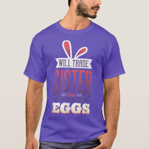 Camiseta Tee de conejitos de pascua para Chicas y niños 