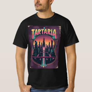 Camiseta Tee de conspiración vintage de Tartaria Cyberpunk