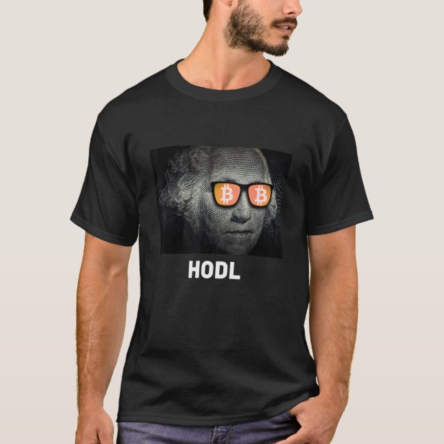 Camiseta Tee de criptodivisa de Bitcoin Hodl (Anverso)