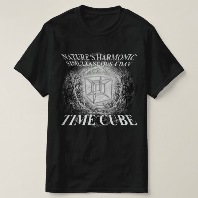 Camiseta tee de cubo de tiempo (Diseño del anverso)