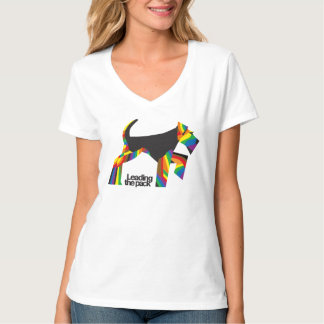 Camiseta Tee de cuello V PRIDE