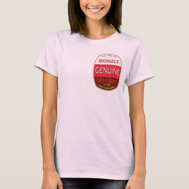 Camiseta Tee de Damas Orgánicas Genuinas (Anverso)